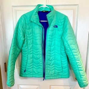 The North Face Light Puffer Woman’s Jacket - Mint Green/Purple